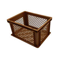 krat PVC Bruin 26L 40x30x22cm krat PVC Bruin 26L 40x30x22cm