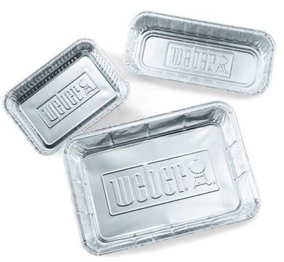 Aluminium lekbakjes klein 10 st - Weber