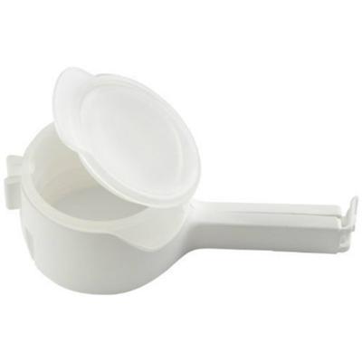 2 stks Food snack opslag Seal afdichting pour Bag clips sealer (wit)