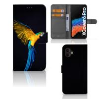 Samsung Galaxy Xcover 6 Pro | Telefoonhoesje | Met pasjeshouder | Papegaai