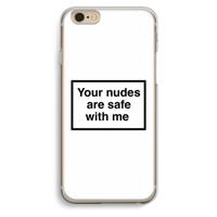 Safe with me: iPhone 6 / 6S Transparant Hoesje - thumbnail