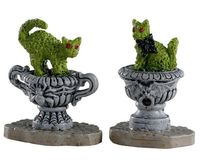 Haunted topiary, set of 2 - LEMAX