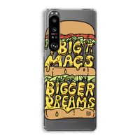 Big Macs Bigger Dreams: Sony Xperia 1 III Transparant Hoesje