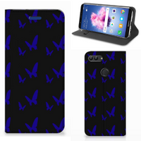 Huawei P Smart Hoesje met Magneet Vlinder Patroon - thumbnail