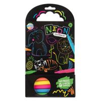 Creative Craft Group Kleurboek dieren met 5 neon stiften, 40 vellen
