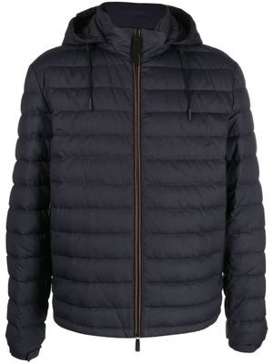 Zegna doudoune à capuche - Bleu
