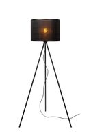 Lucide TAGALOG - Vloerlamp - Ø 55 cm - 1xE27 - Zwart