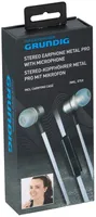 Grundig Oordopjes met Microfoon - Metal Pro Zilver