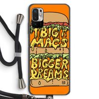 Big Macs Bigger Dreams: Xiaomi Redmi Note 10 5G Transparant Hoesje met koord Big Macs Bigger Dreams: Xiaomi Redmi Note 10 5G Transparant Hoesje met koord