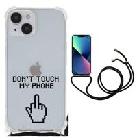 iPhone 14 Anti Shock Case Finger Don&apos;t Touch My Phone