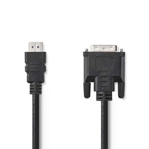 Nedis HDMI Kabel | HDMI | DVI-D 24+1-Pins Male | 3 m | 1 stuks - CCGB34800BK30 CCGB34800BK30