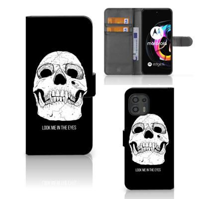 Telefoonhoesje met Naam Motorola Edge 20 Lite Skull Eyes