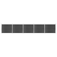 Schuttingpanelenset 872x146 cm HKC grijs