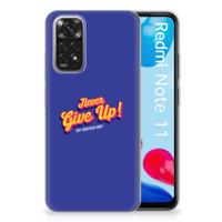 Xiaomi Redmi 10 | Redmi Note 11 4G | Siliconen hoesje | met naam Never Give Up Xiaomi Redmi 10 | Redmi Note 11 4G | Siliconen hoesje | met naam Never Give Up