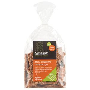 Smaakt Less Carb Mini Crackers rozemarijn bio (200 gr)