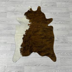 Kleine koeienhuid bruin zwart wit 90x60cm