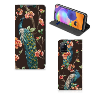 Samsung Galaxy A31 Hoesje maken Pauw met Bloemen