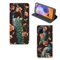 Samsung Galaxy A31 Hoesje maken Pauw met Bloemen - thumbnail