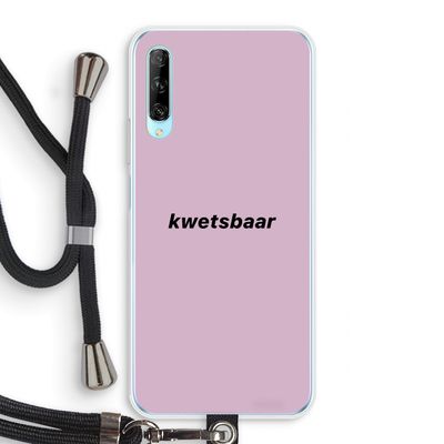kwetsbaar: Huawei P Smart Pro Transparant Hoesje met koord