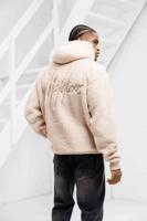 Malelions Sherpa Signature Half Zip Hoodie Heren Bruin - Maat XXL - Kleur: Bruin | Soccerfanshop