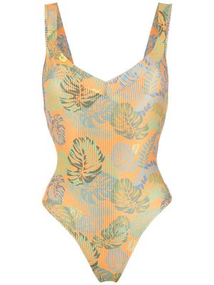 Amir Slama maillot de bain imprimé - Orange