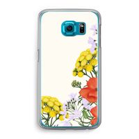 Wilde bloemen: Samsung Galaxy S6 Transparant Hoesje