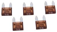 Dresselhaus zekering platte stekker "mini" flat fuse mini 7.5a brown / 5 pcs.