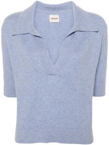 KHAITE polo Shrunken Jo - Bleu