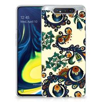 Siliconen Hoesje Samsung Galaxy A80 Barok Flower - thumbnail