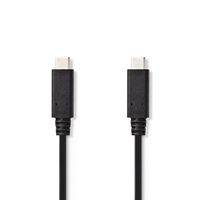 Nedis USB-Kabel | USB 3.2 Gen 2 | USB-C Male naar USB-C Male | 10 Gbps | 1 m | 30 stuks - CCGT64750BK10 CCGT64750BK10 Nedis USB-Kabel | USB 3.2 Gen 2 | USB-C Male naar USB-C Male | 10 Gbps | 1 m | 30 stuks - CCGT64750BK10 CCGT64750BK10