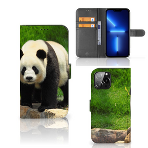 iPhone 13 Pro Max Telefoonhoesje met Pasjes Panda