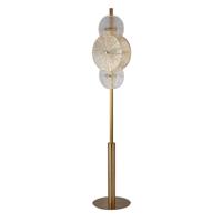 Searchlight Gouden vloerlampWagon Wheel 151cm hoog - EU88212-6BZ