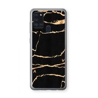Gouden marmer: Samsung Galaxy A21s Transparant Hoesje