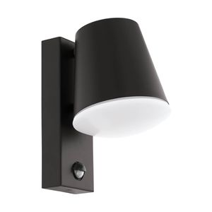 EGLO Caldiero Wandlamp Buiten - Sensor - E27 - 24 cm - Antraciet/Wit