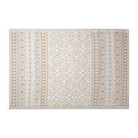 Buitenkleed ethnic - beige/wit - 160x230 cm