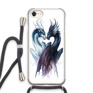 Yin Yang Dragons: iPhone 8 Transparant Hoesje met koord