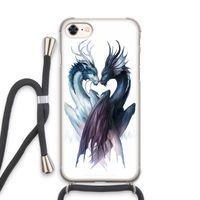 Yin Yang Dragons: iPhone 8 Transparant Hoesje met koord