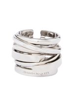 Alexander McQueen bague Fine Accumulation - Argent