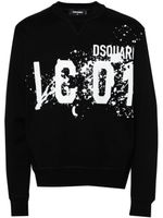 DSQUARED2 sweat en coton à logo imprimé - Noir - thumbnail