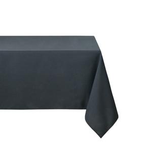 Stof Textiles Tafelkleed - 145 x 240 cm - donkergrijs - Eettafel tafellakens - polyester