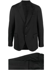 Lardini costume à veste à simple boutonnage - Noir