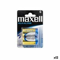 Alkalinebatterijen Maxell LR14 (12 Stuks)