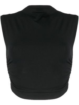 Reformation haut Lindy en coton - Noir