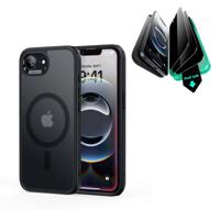 iPhone 16e HaloLock Classic Hybrid Case Privacy Protection Bundle - Frosted Black
