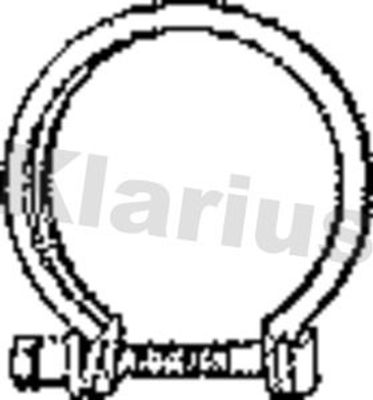 Uitlaatklem 69.8MM ID ONE PIECE 430484