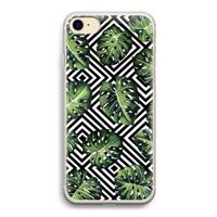 Geometrische jungle: iPhone 7 Transparant Hoesje