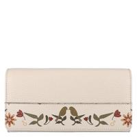 Leather Design Overslag Portemonnee RFID Revival Vintage Lola Off White