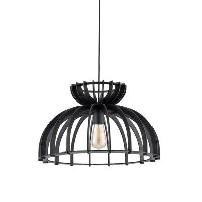 Lyora Houten hanglampKymi Ø 48cm - zwart - 10575