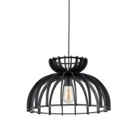 Lyora Houten hanglampKymi Ø 48cm - zwart - 10575