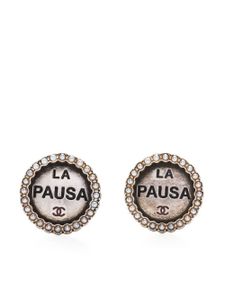 CHANEL Pre-Owned boucles d'oreilles clips La Pausa (années 1980)